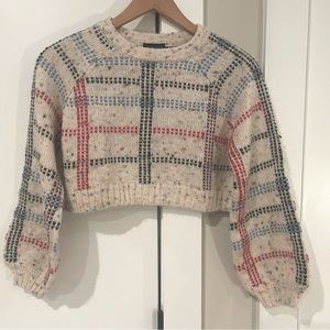 Topshop check pattern sweater size 4